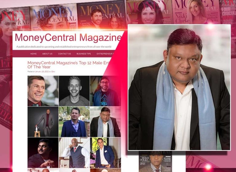 Guruji Shrii Arnav makes it to top 12 male entrepreneurs list of Money Central magazine
