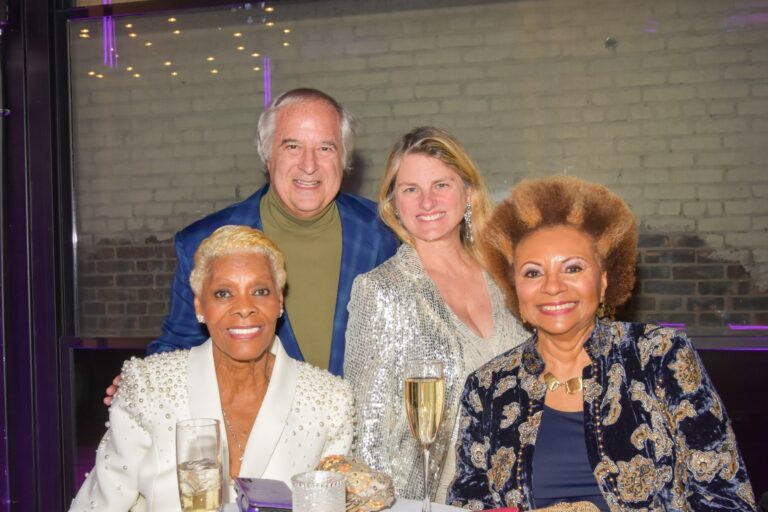 Dionne Warwick, Bonnie Comley, and Stewart Lane Celebrate Leslie Uggams