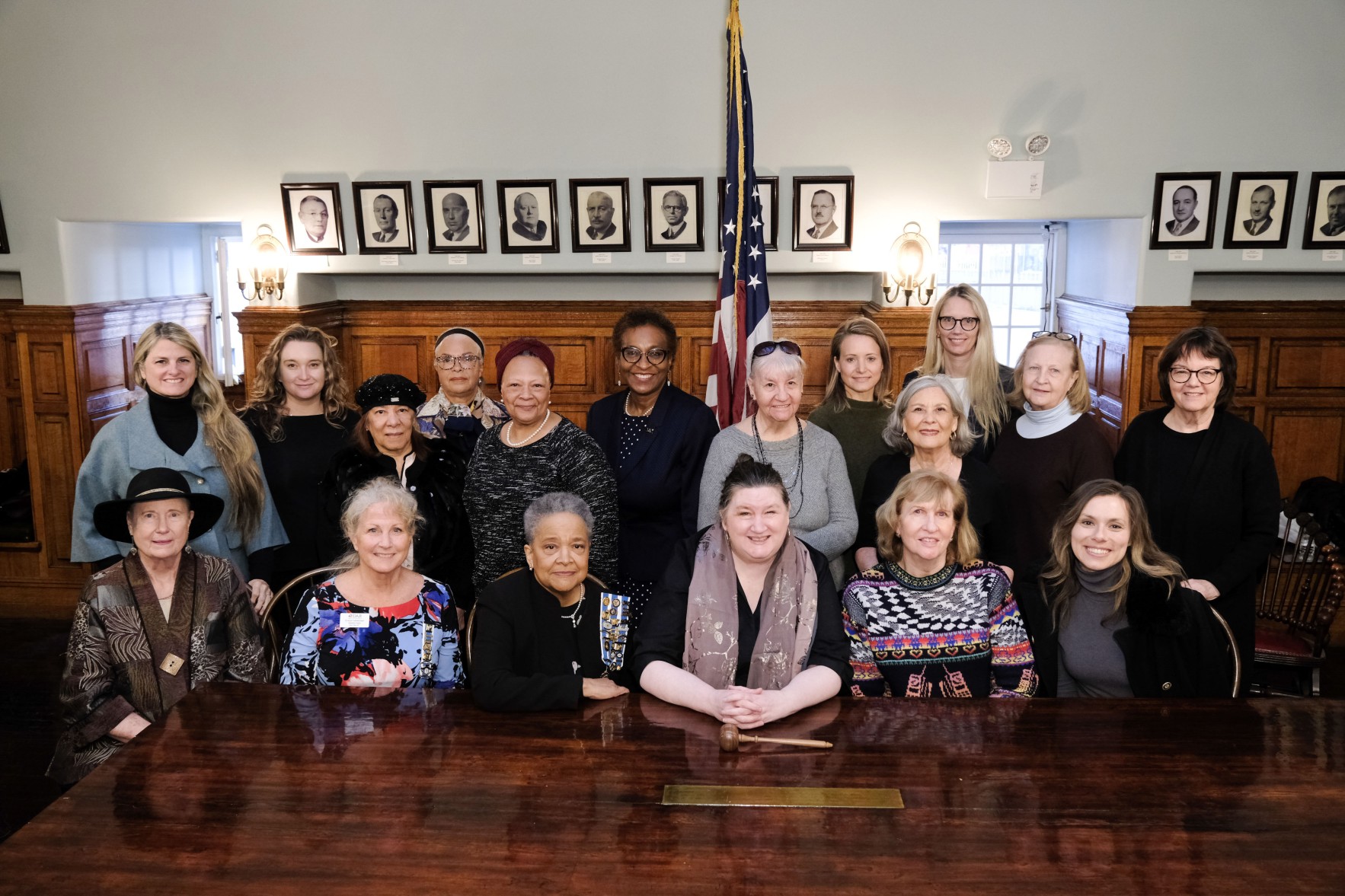 Front Row, L to R: Nora Rooche Field, Evelyn Carmichael, Linda Rhodes Jones, Sarah Shea Lynch, Audrey Fields, Alyssa Ritch-Frel