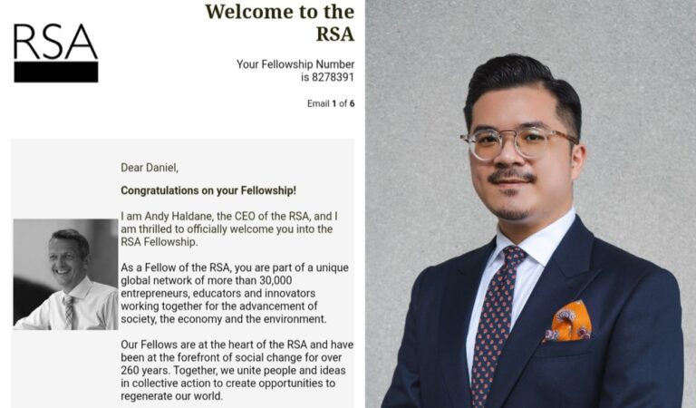 Malaysian CEO honoured with prestigious Fellowship of the Royal Society of Arts
