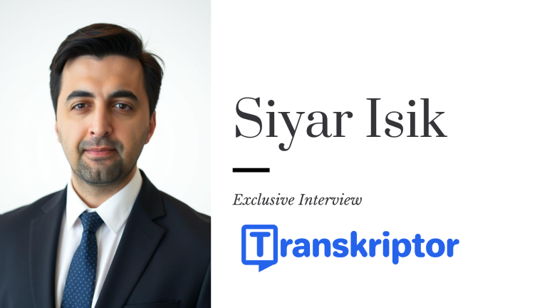 How AI Transcription is Transforming Productivity – A Conversation with Siyar Isik of Transkriptor