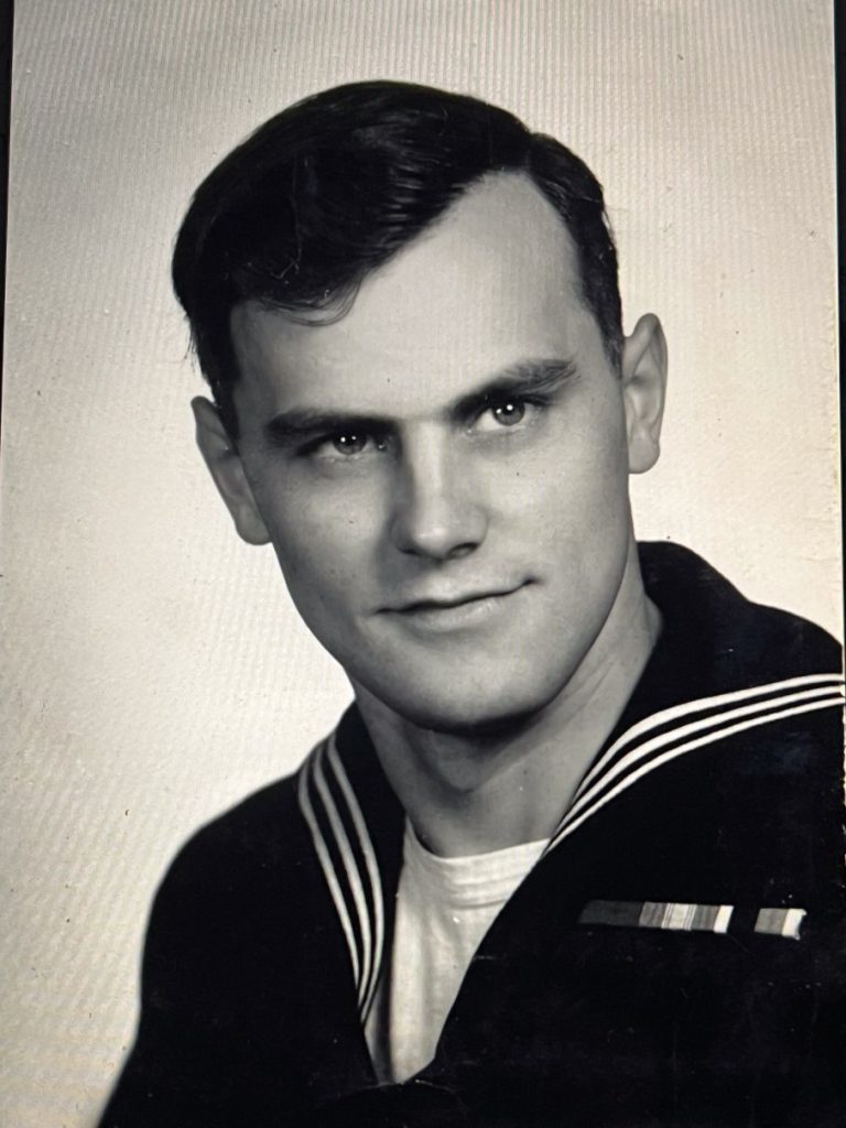 James F. Comley during his U.S. Navy service, 1952